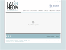 Tablet Screenshot of latinmedia.cl
